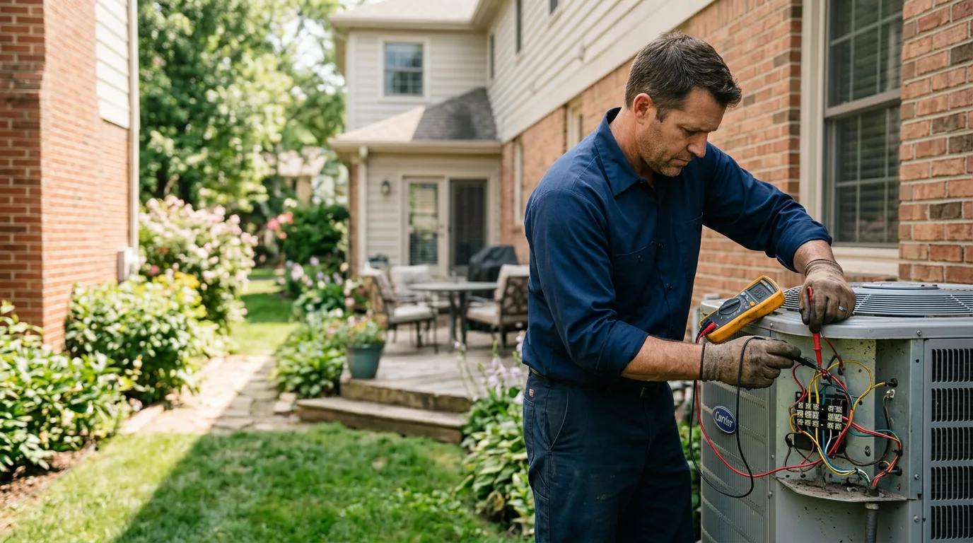 HVAC technician working near Challis, ID